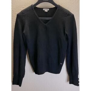 Lacoste Women V-Neck Wool Blend Sweater Size 40/8